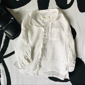 Zara Baby Boys Linen Shirt 9-12m